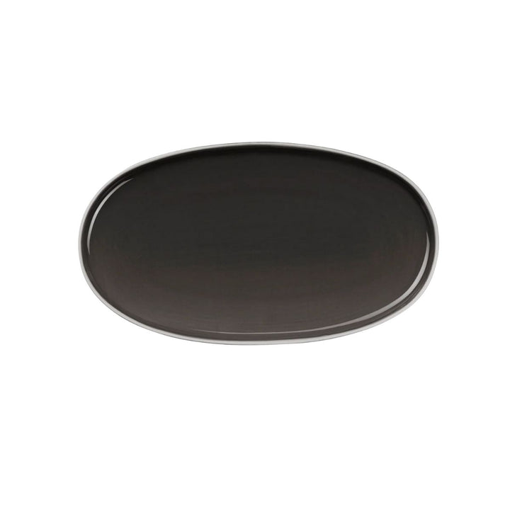 plate, oval, caviar
