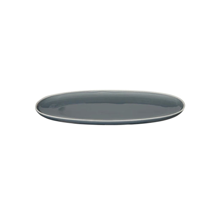 plate, oval, sepia