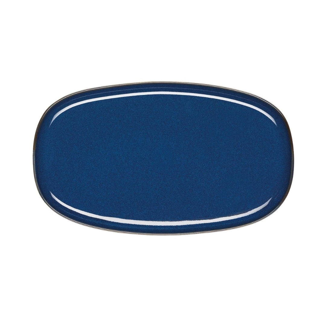 PLATE OVAL MIDNIGHT BLUE