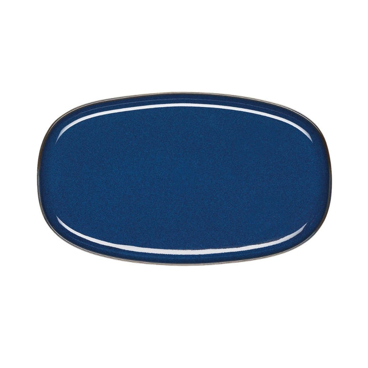 PLATE OVAL MIDNIGHT BLUE