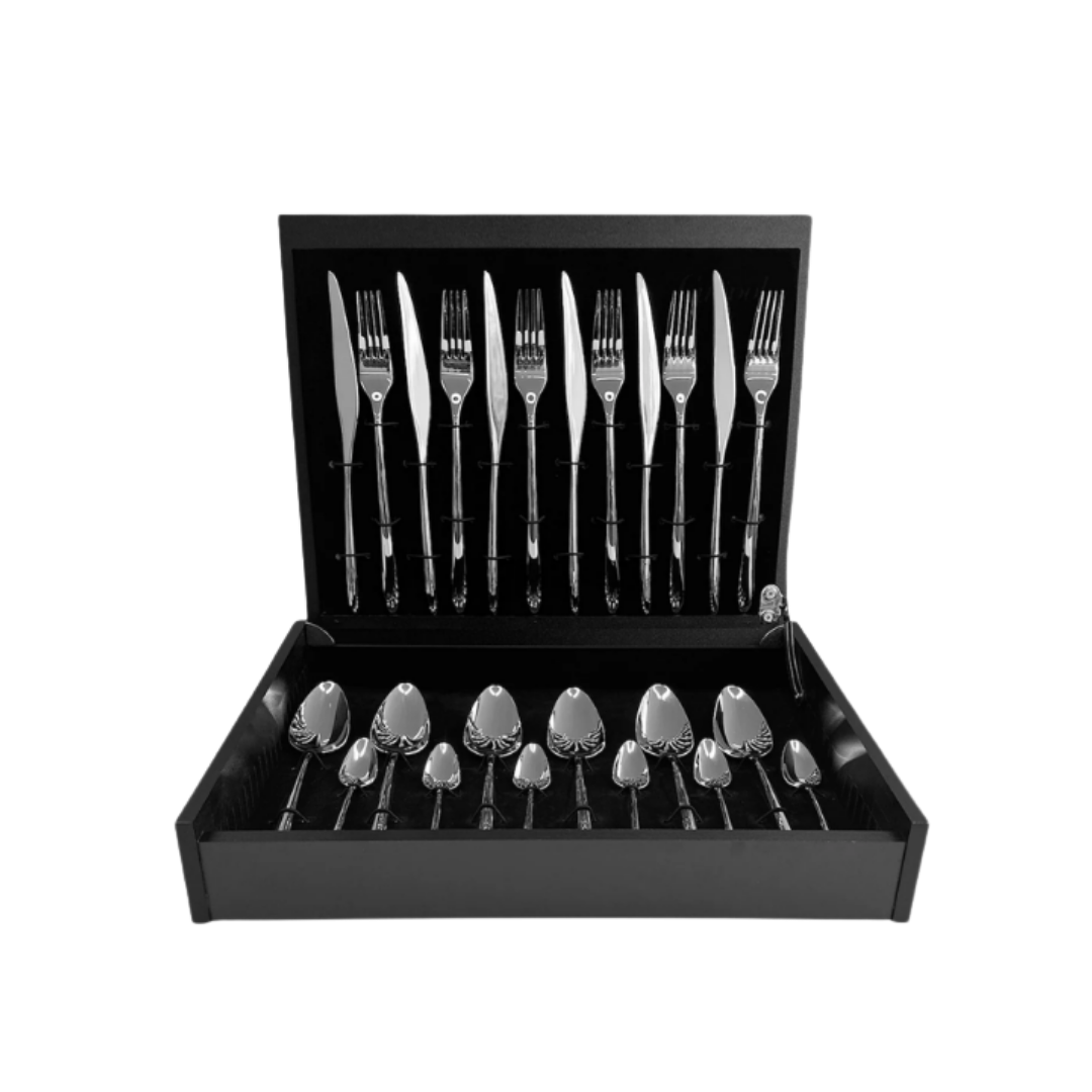 CUTLERY SET WITH 24 PCS. AIRES MATEUS, S IN A GIFT BOX, STAINLESS STEEL - ASA SELECTION - Compralo en CorinneRegalos.com