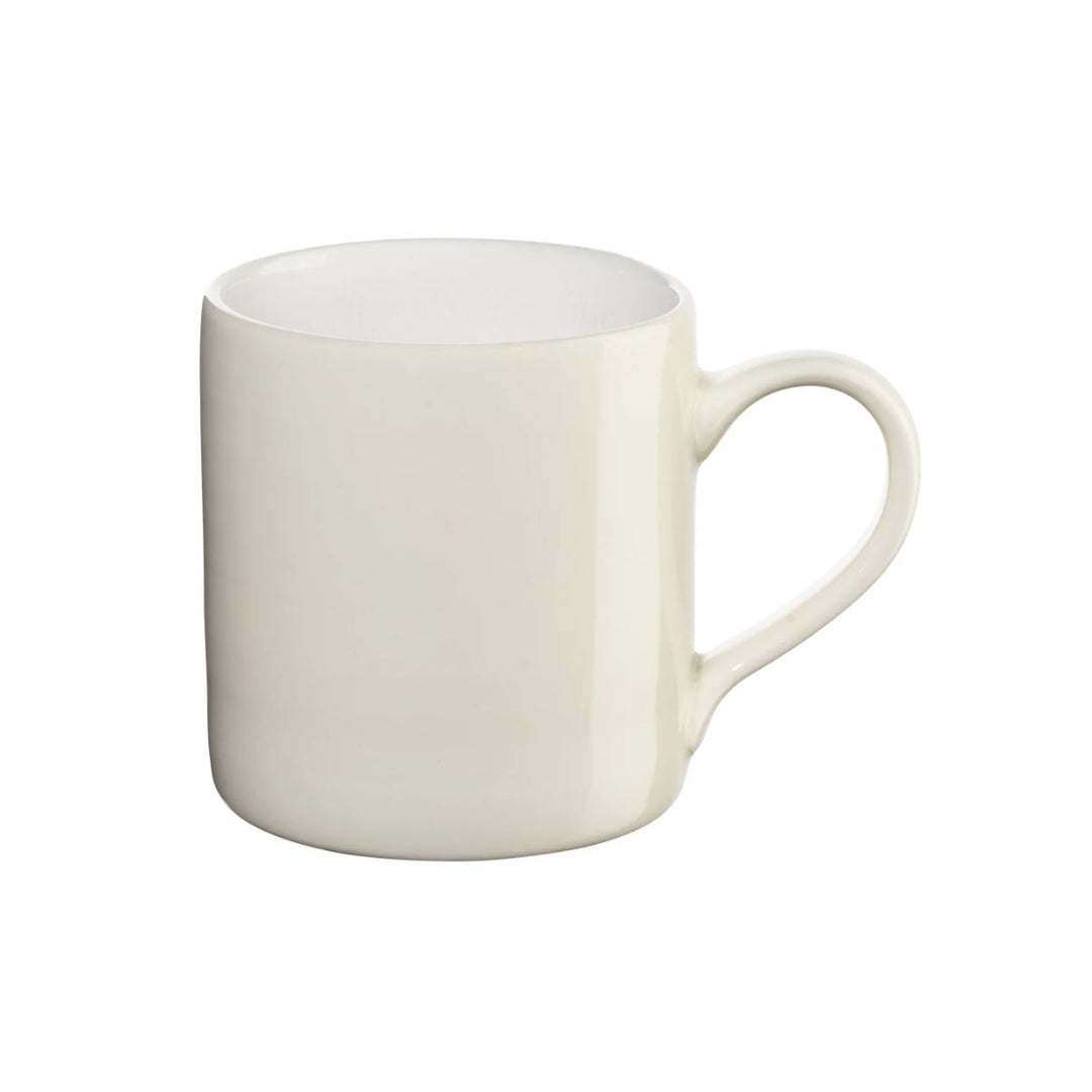 MUG WITH HANDLE, SPARKLING WHITE