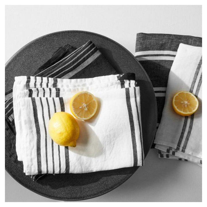 kitchen towel, black lines