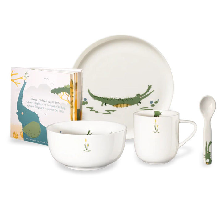 SET OF 5 PCS KIDS TABLEWARE CROCO CROCO
