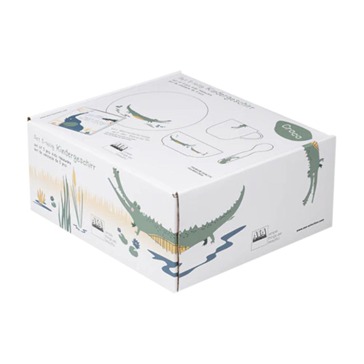 SET OF 5 PCS KIDS TABLEWARE CROCO CROCO
