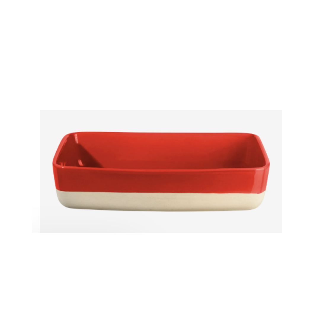 OVENPROOF DISH RECTANGULAR, RED 28,5 X 20 CM, H. 6 CM - ASA SELECTION - Compralo en CorinneRegalos.com