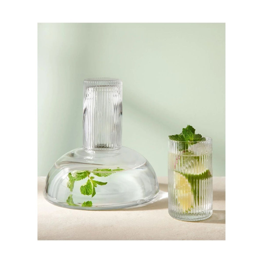 CARAFE WITH DRINKING GLASS CLEAR