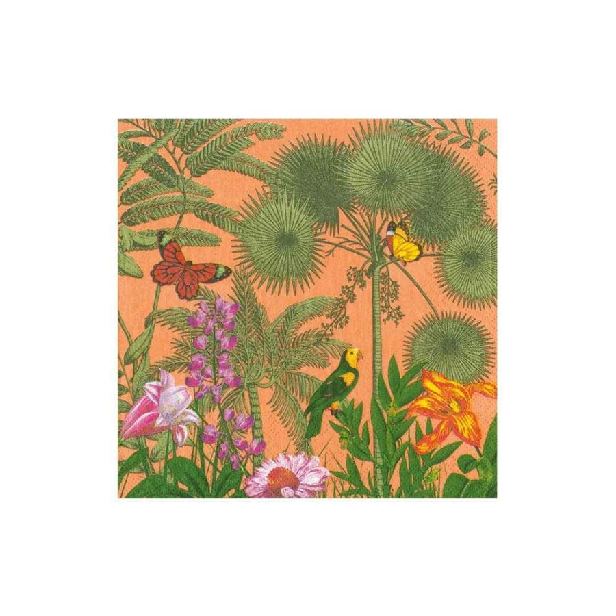 PARADISE GARDEN MELON COCKTAIL NAPKIN - CASPARI - Compralo en CorinneRegalos.com
