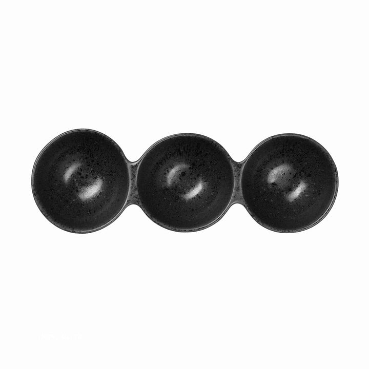 3 SECTION BOWL BLACK IRON