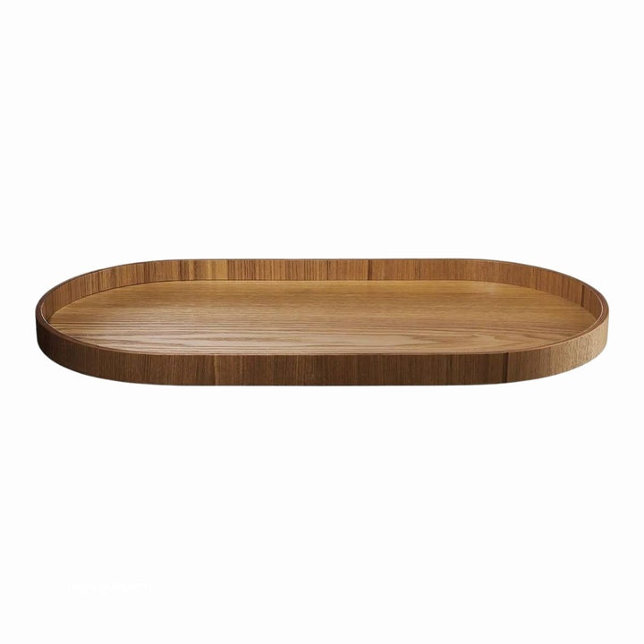 WOODEN TRAY, OVAL 44 X 22,5 CM, H. 2,4 CM