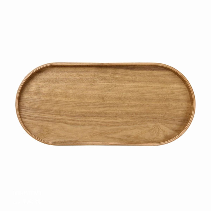 WOODEN TRAY, OVAL 35,5 X 16,5 CM, H. 2,5 CM