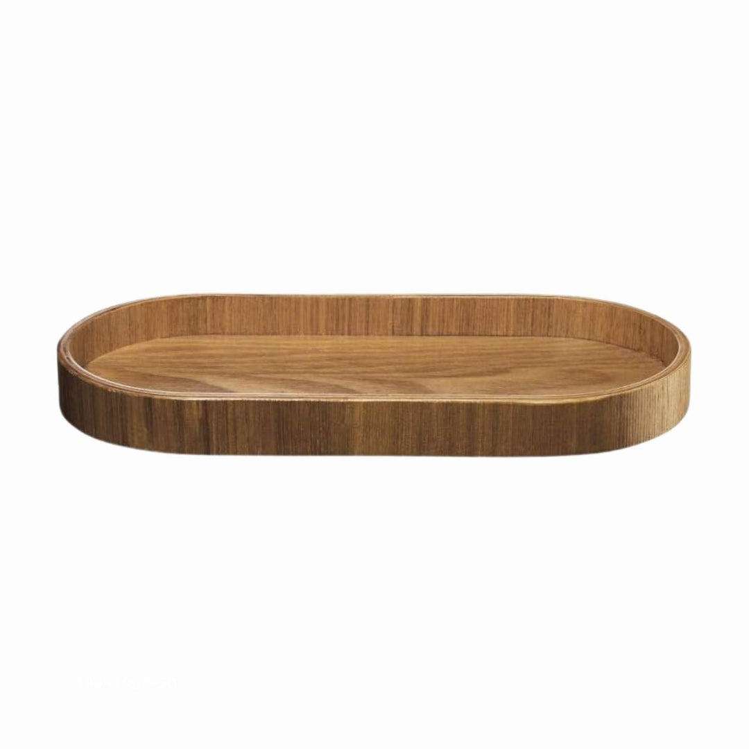 WOODEN TRAY, OVAL 23 X 11 CM, H. 2 CM, WILLOW
