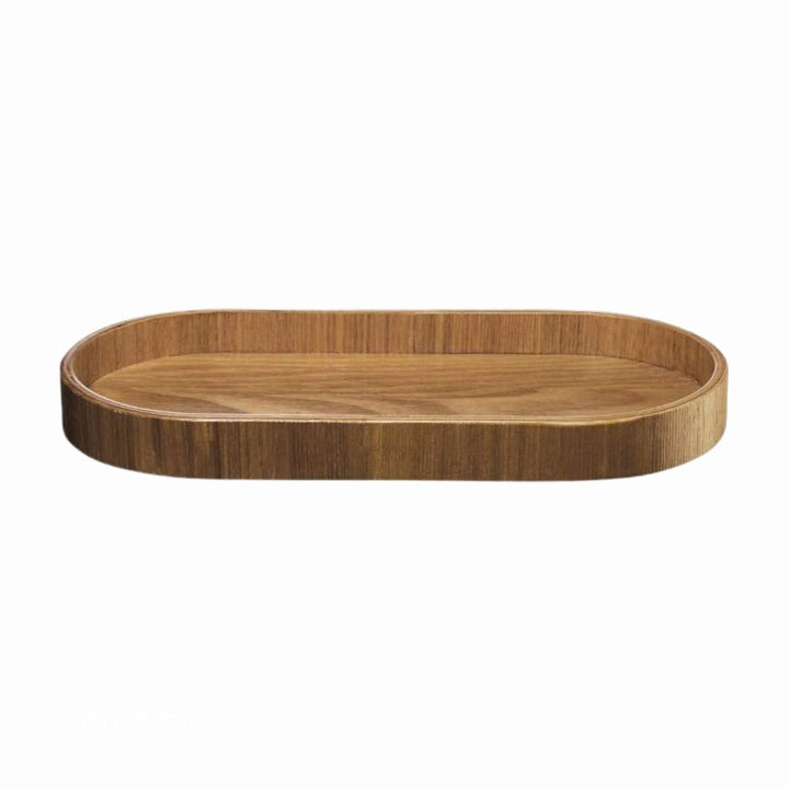 WOODEN TRAY, OVAL 23 X 11 CM, H. 2 CM, WILLOW