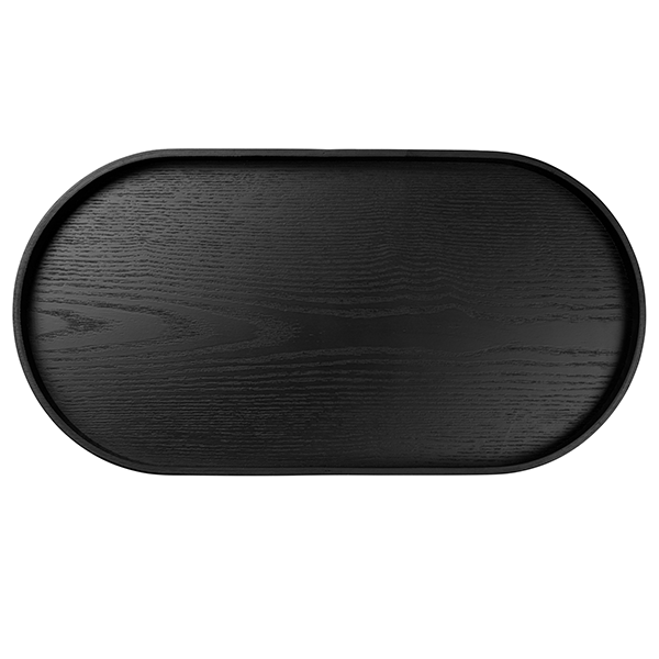 WOODEN TRAY OVAL BLACK - ASA SELECTION - Compralo en CorinneRegalos.com