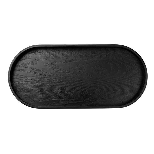 WOODEN TRAY OVAL BLACK - ASA SELECTION - Compralo en CorinneRegalos.com