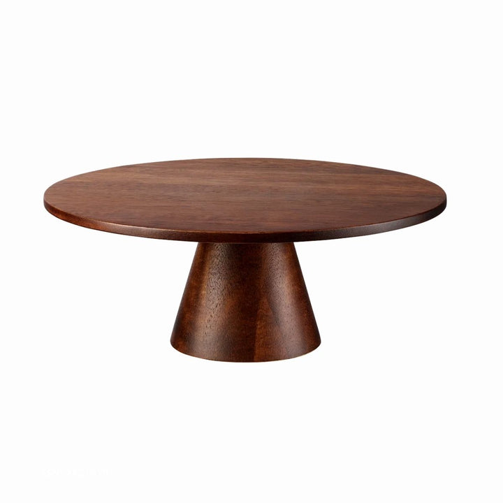 FOOD STAND D. 21 CM, H. 8,2 CM, ACACIA