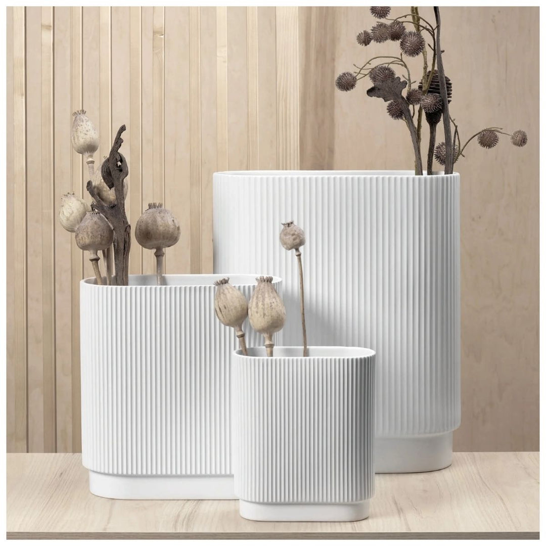 vase, white