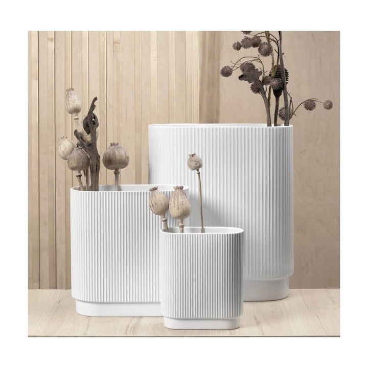 vase, white