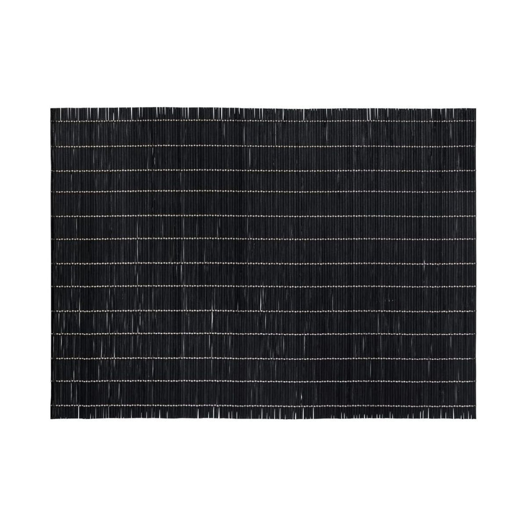 PLACEMAT, BLACK 46 X 33 CM, BAMBOO