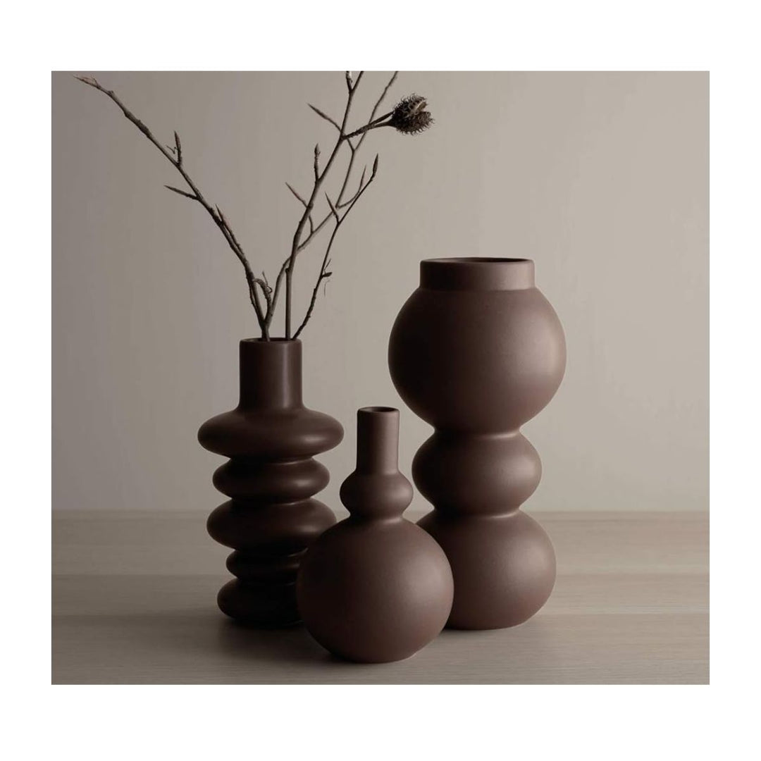 COMO VASE MOCHA 23.5 CM