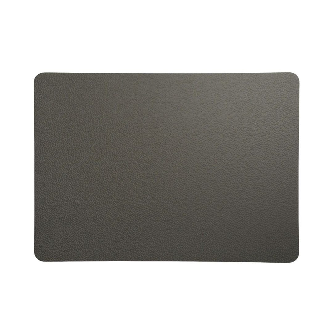 PLACEMAT ROUGH GRAPHIT 46 X 33 CM LEATHER OPTIC