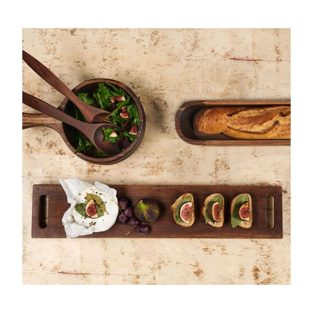 WOODEN BOARD ON FEED 60 X 30 CM H. 3 CM ACACIA