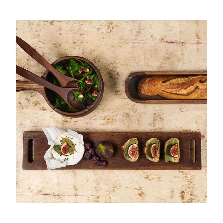 WOODEN BOARD ON FEED 60 X 30 CM H. 3 CM ACACIA
