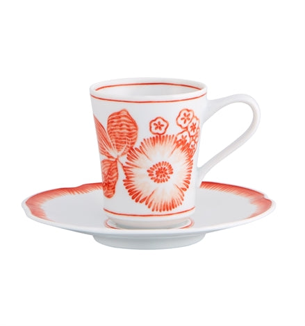 TAZA DE CAFÉ Y PLATO CORALINA - VISTA ALEGRE - Compralo en CorinneRegalos.com