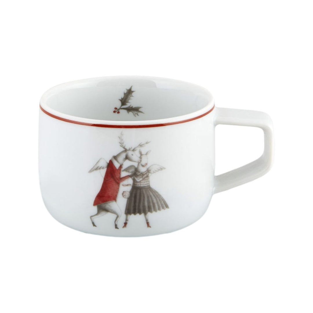 TAZA CAFÉ Y PLATILLO PARA BAILAR NOEL