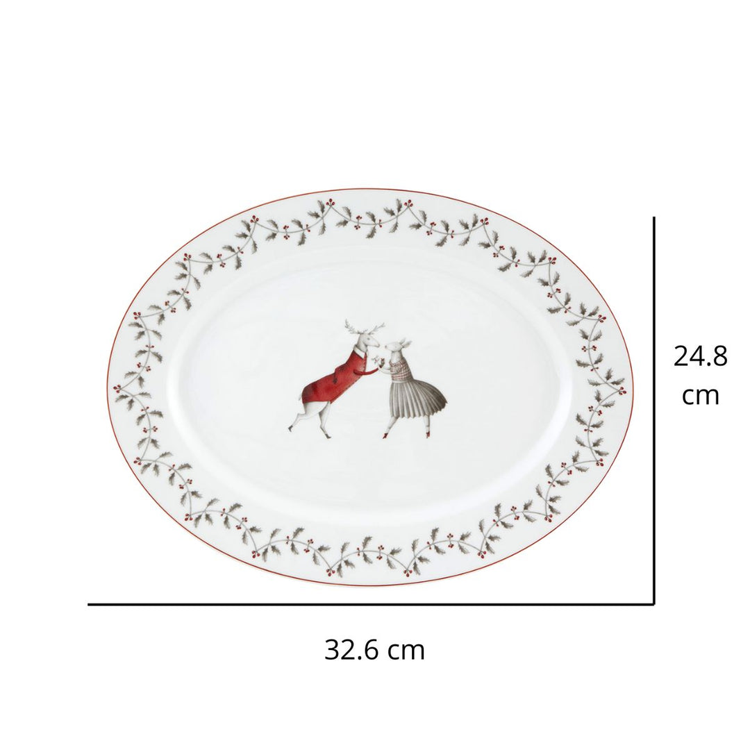 MEDIUM OVAL PLATTER NOEL