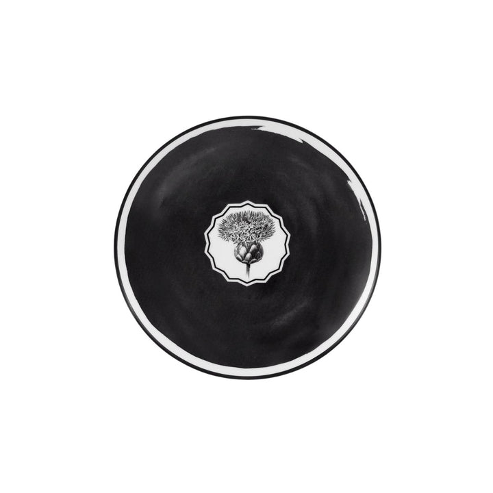 Plato de Postre negro herbariae - VISTA ALEGRE - Compralo en CorinneRegalos.com