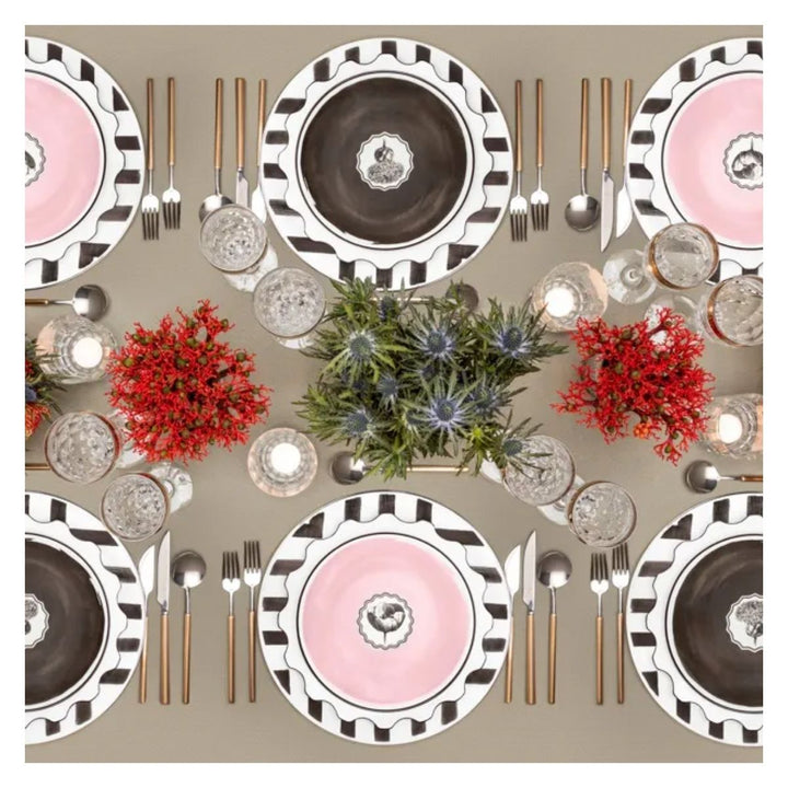 Plato de Postre negro herbariae