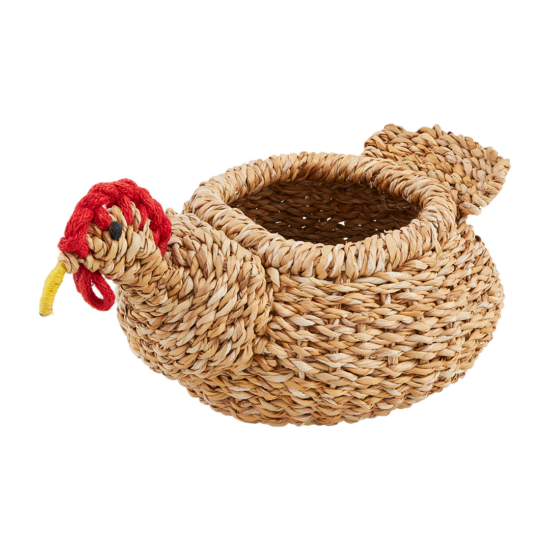 HEN WOVEN PLANTER - MUD PIE - Compralo en CorinneRegalos.com