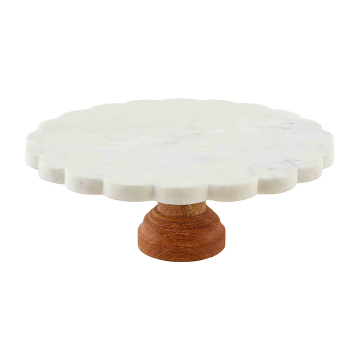 SCALLOPED CAKE STAND - MUD PIE - Compralo en CorinneRegalos.com