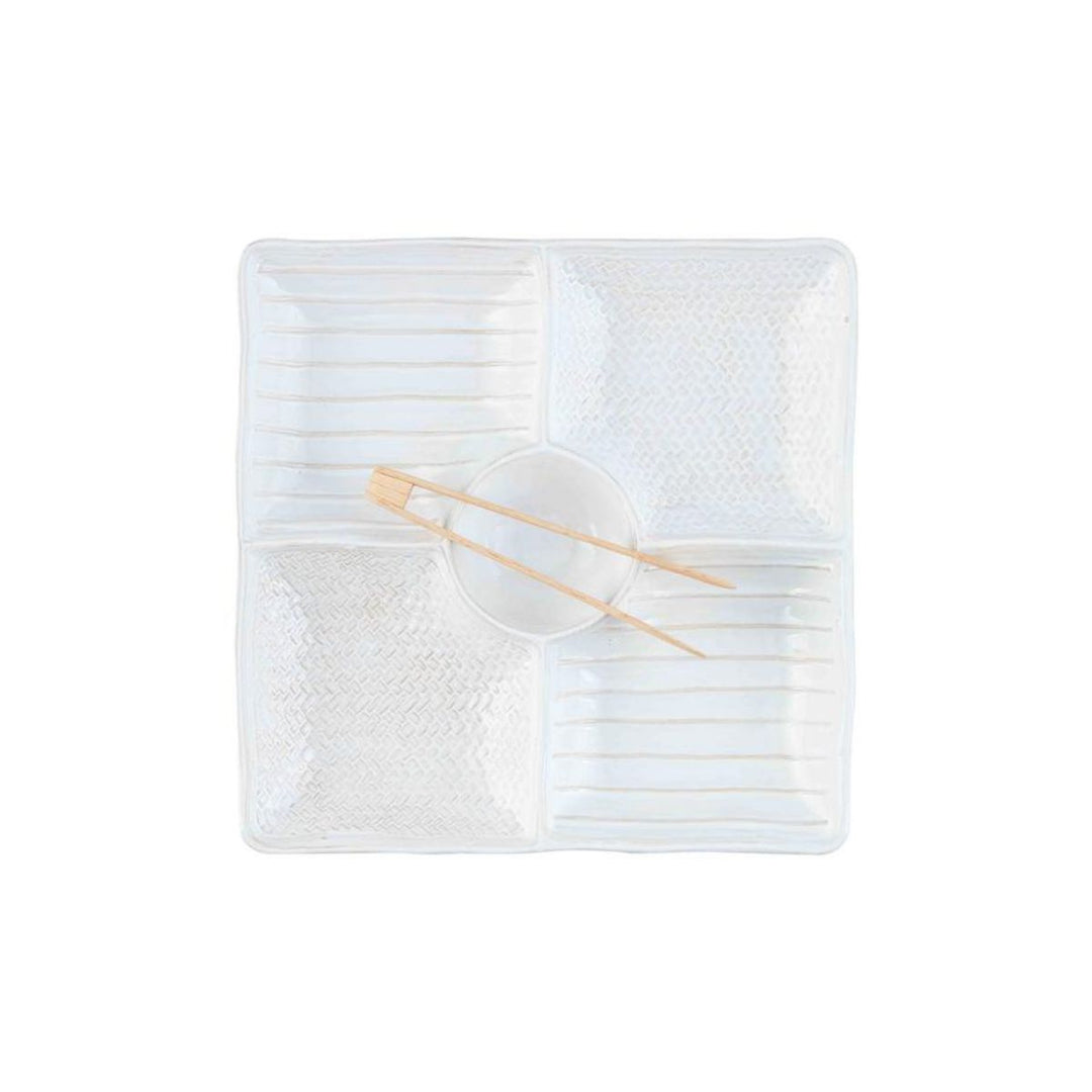 TEXTURED SECTIONED SERVER SET