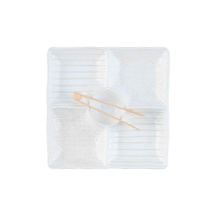 TEXTURED SECTIONED SERVER SET