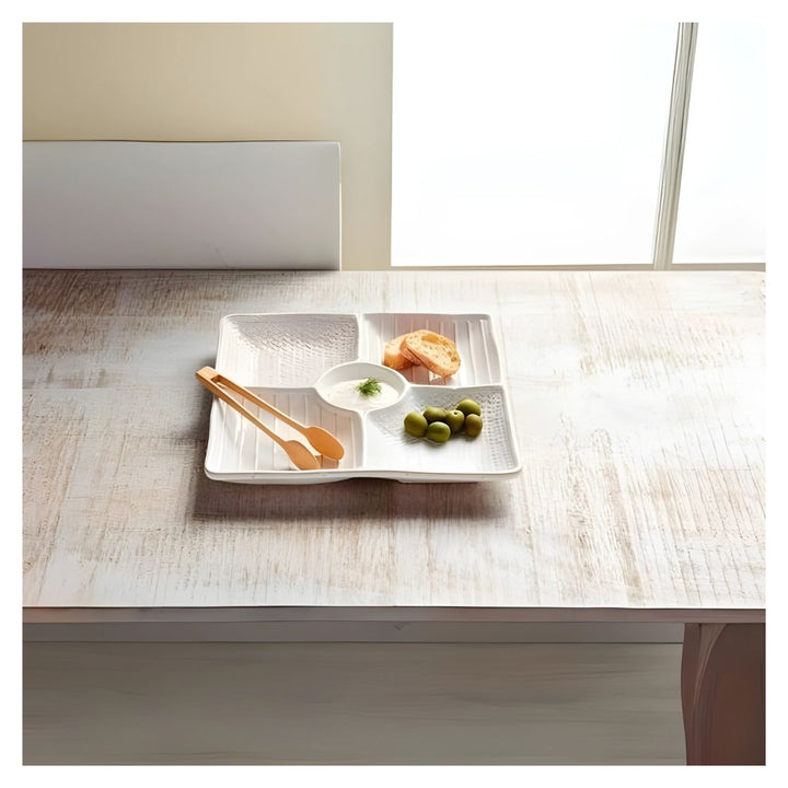 TEXTURED SECTIONED SERVER SET