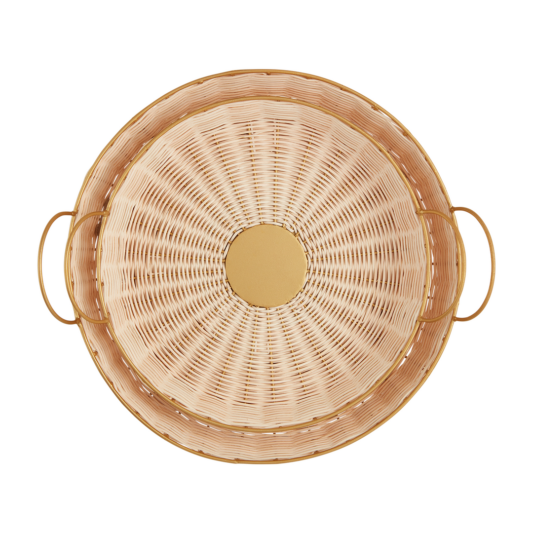 WOVEN TRAY SET - MUD PIE - Compralo en CorinneRegalos.com