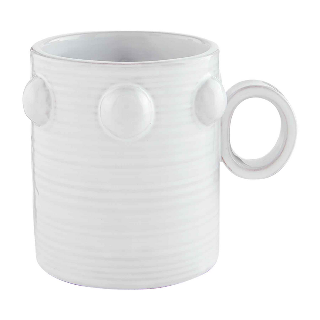 TWO ROW BEADED MUG - MUD PIE - Compralo en CorinneRegalos.com