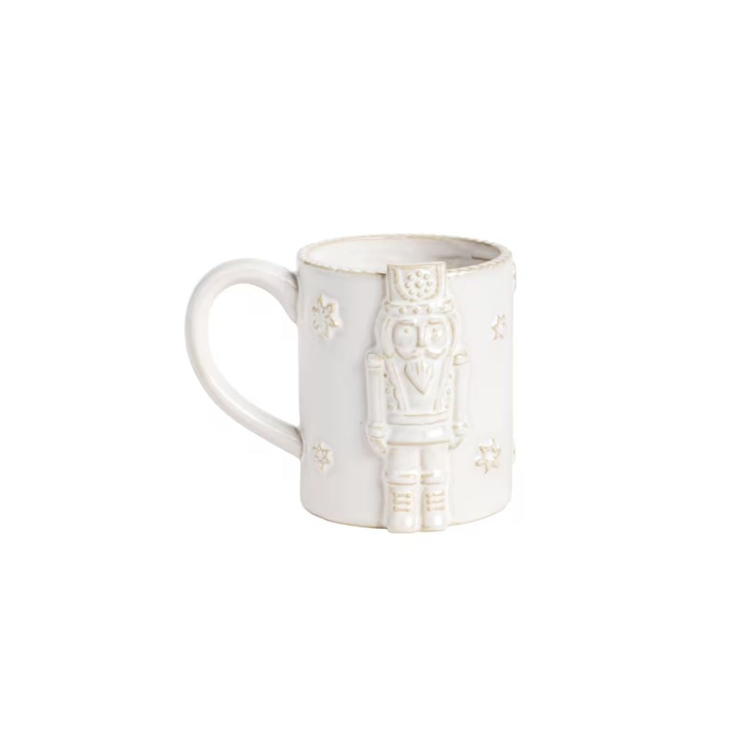 WHITE NUTCRACKER MUG - MUD PIE - Compralo en CorinneRegalos.com