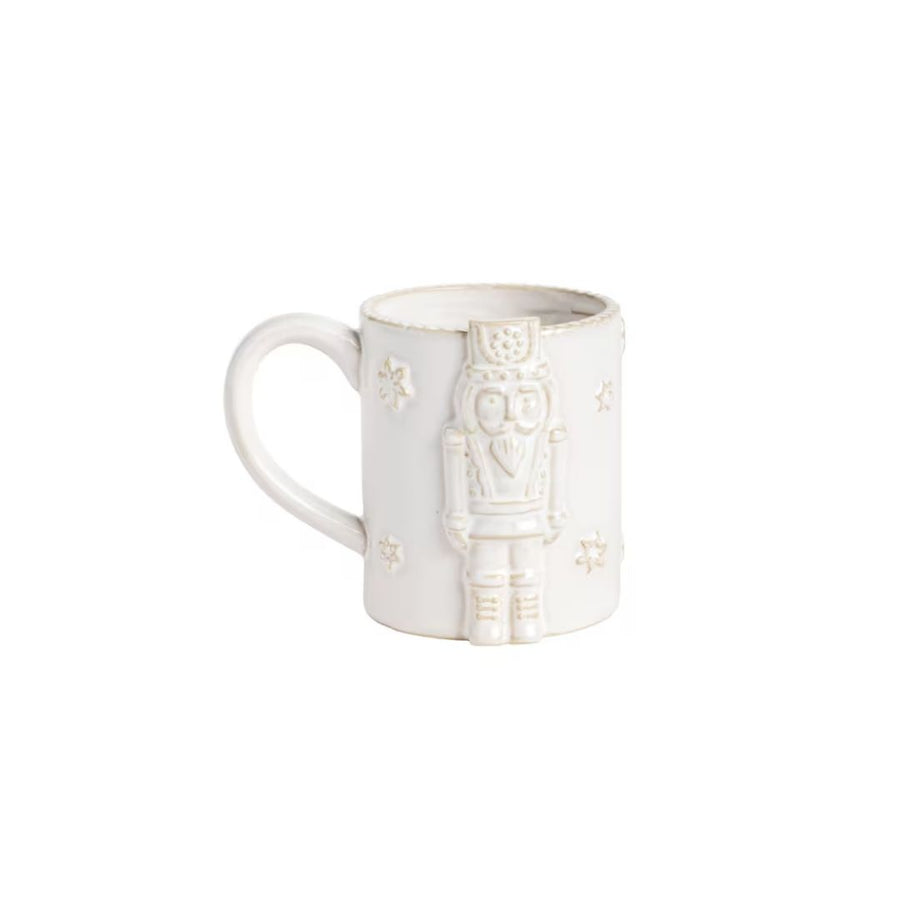 WHITE NUTCRACKER MUG - MUD PIE - Compralo en CorinneRegalos.com