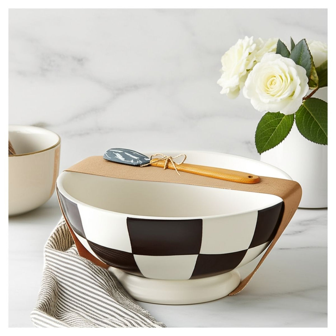 SERVE CHECKERED BOWL SET