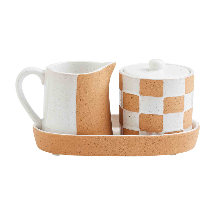 TERRACOTTA CREAM & SUGAR SET - MUD PIE - Compralo en CorinneRegalos.com