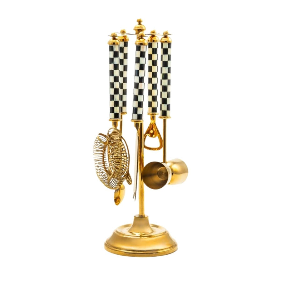 COURTLY CHECK 3260 GOLD BAR TOOL SET - MACKENZIE-CHILDS - Compralo en CorinneRegalos.com