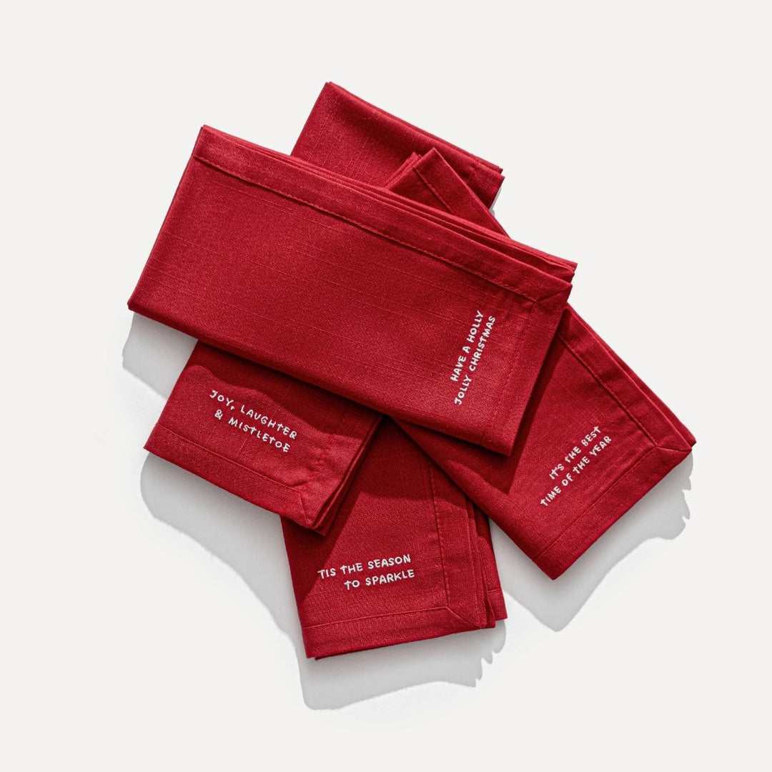 HOLLY JOLLY NAPKIN SET