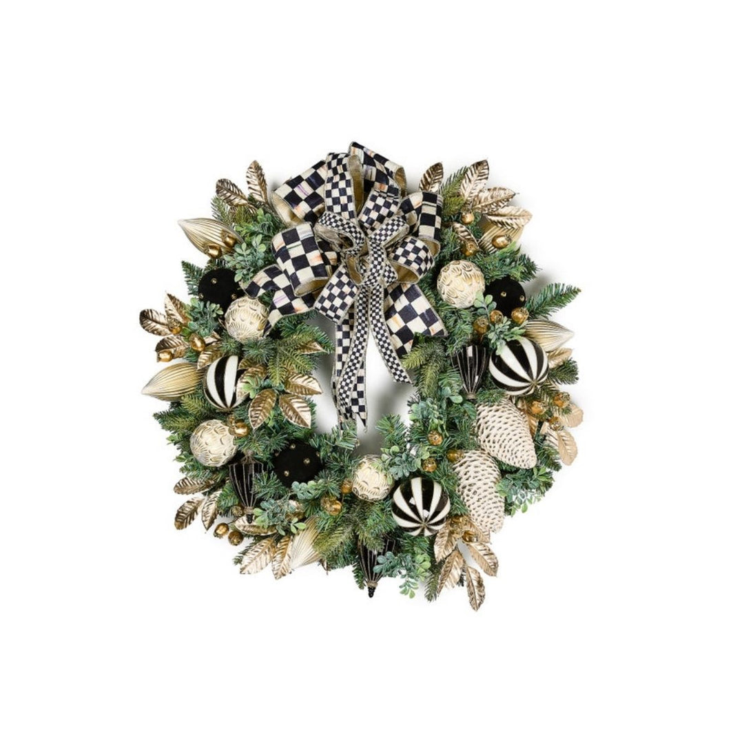 "COURTLY NOEL ILLUMINATED 26"" WREATH" - MACKENZIE-CHILDS - Compralo en CorinneRegalos.com