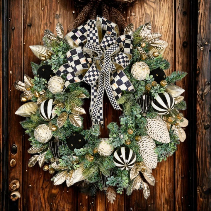 "COURTLY NOEL ILLUMINATED 26"" WREATH"