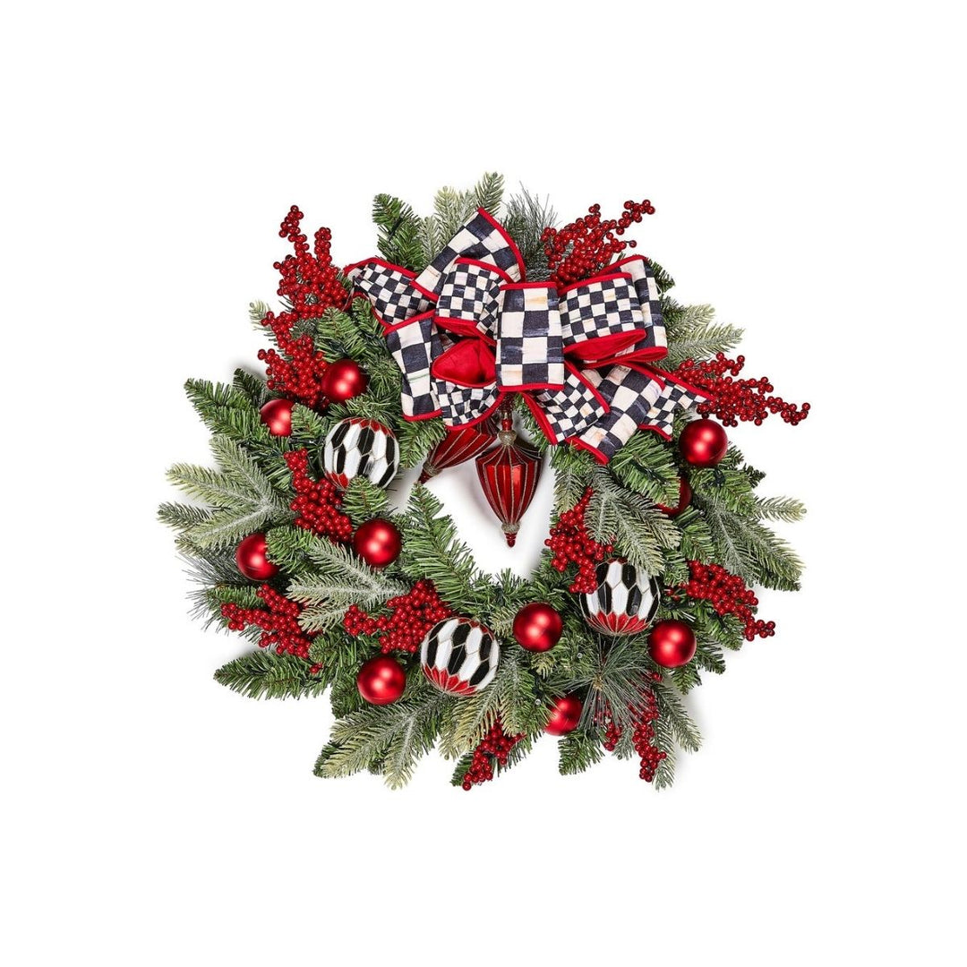 "MERRY CHRISTMAS ILLUMINATED 24"" WREATH" - MACKENZIE-CHILDS - Compralo en CorinneRegalos.com