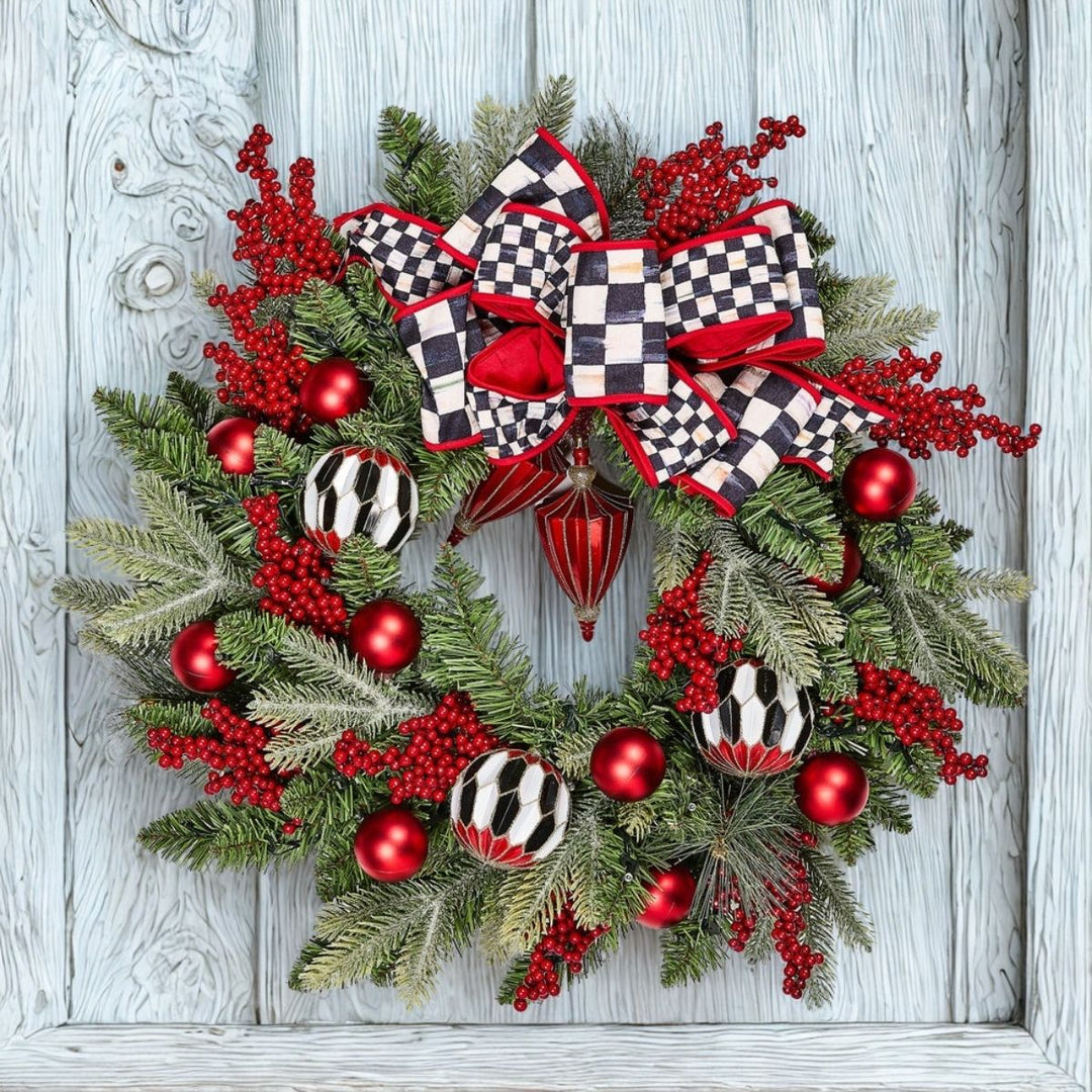 "MERRY CHRISTMAS ILLUMINATED 24"" WREATH"