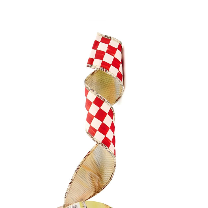 "RED CHECK 2"" RIBBON"